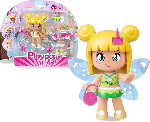 Detalle de Famosa Pinypon Hada Mágica con Alas Reversibles y Accesorios
