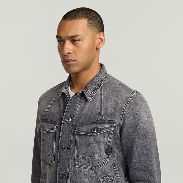 Detalle de G-STAR Herren A-Line Slim Jacket (grau)