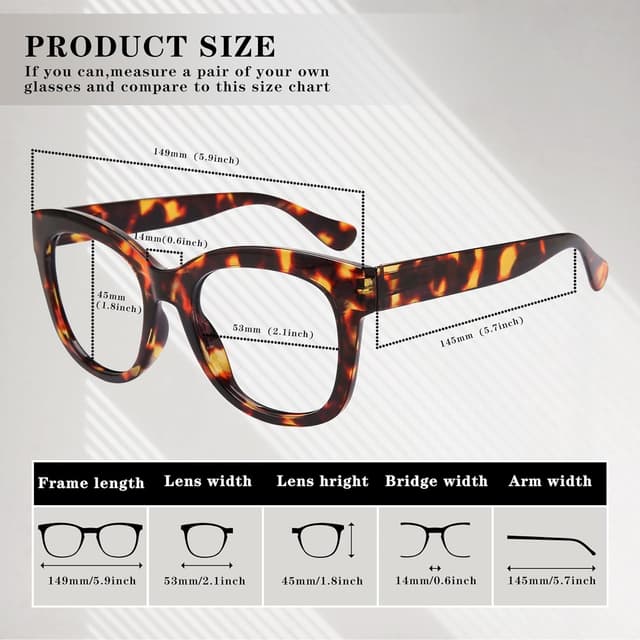 Detalle 2 de Oversized reading glasses 3 pack