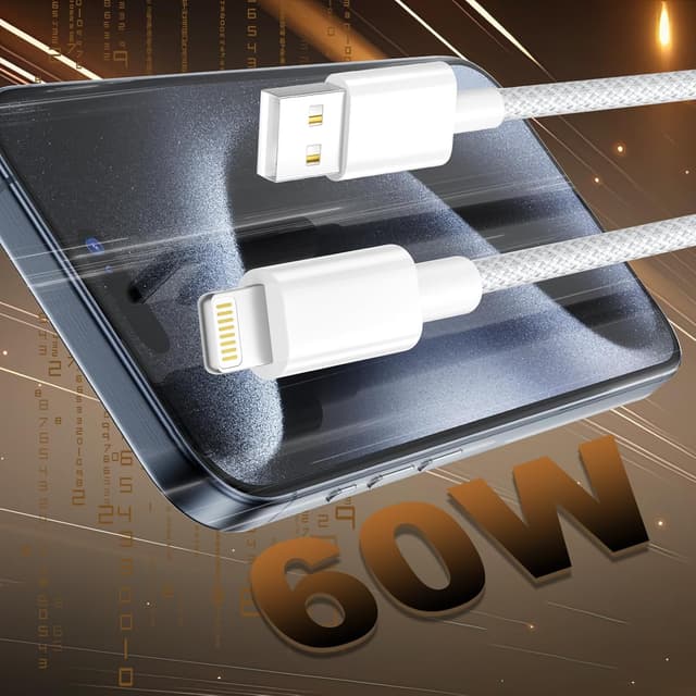 Detalle 2 de Cable iPhone 2M 2Pack MFi carga rápida