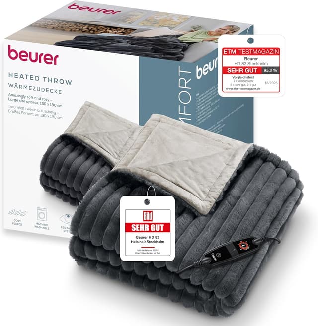 Detalle de Beurer Heizdecke Stockholm 180 x 130 cm 🛋