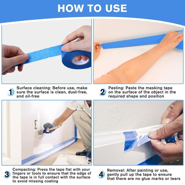 Thumbnail 6 de WUFANC Cinta de Enmascarar 24 mm x 50 m