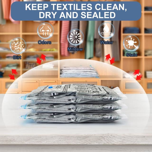 Thumbnail 2 de BoxLegend Bolsas Vacío Ropa 15 piezas 120x90 cm