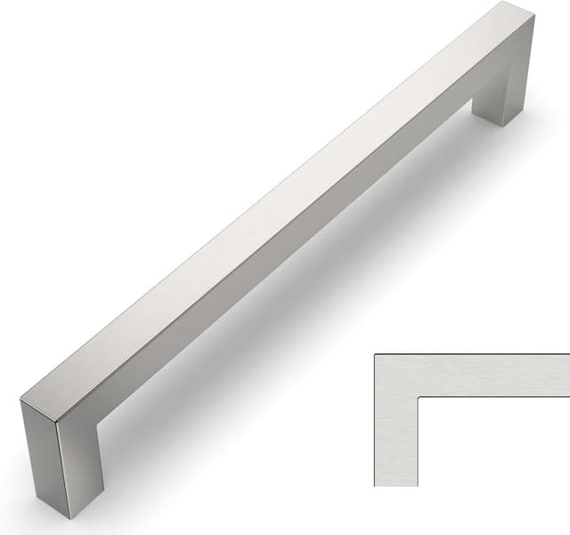 Detalle de Möbelgriffe 15er Set gebürsteter Nickel 160 mm