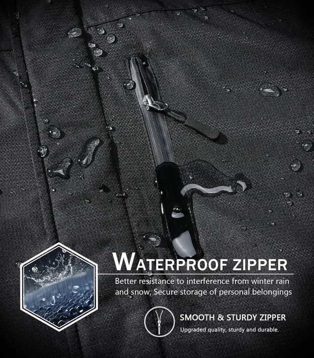 Detalle de SPOSULEI Mens Skiing Jacket Waterproof Windproof