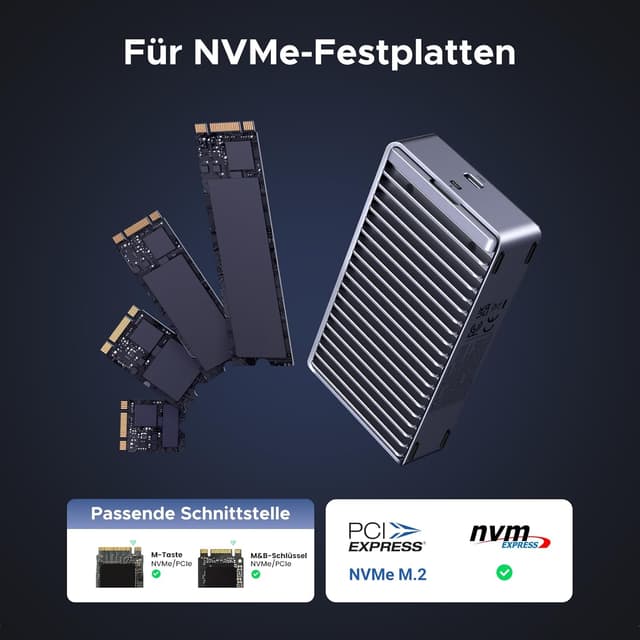 Thumbnail 5 de UGREEN M.2 NVMe SSD-Gehäuse 40Gbps
