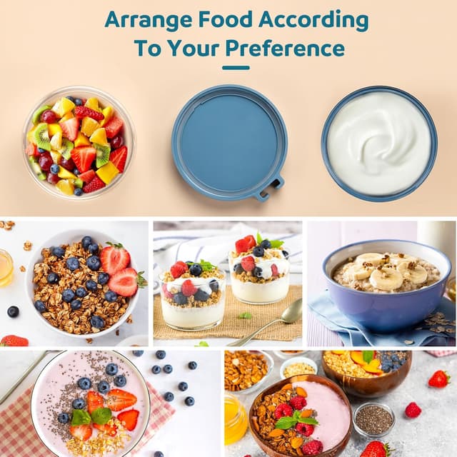 Thumbnail 6 de Mitsemmo Müslibecher to Go 760ml+230ml Blau