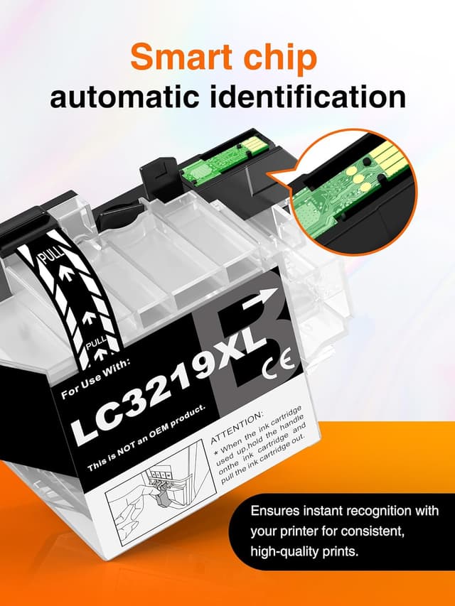 Detalle de Kuva LC3219XL/LC3219 compatible ink cartridges for Brother (LC3217/LC3219XL) – Black, Cyan, Magenta & Yellow