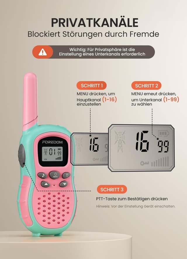 Thumbnail 4 de FOREDOM Walkie Talkies für Kinder