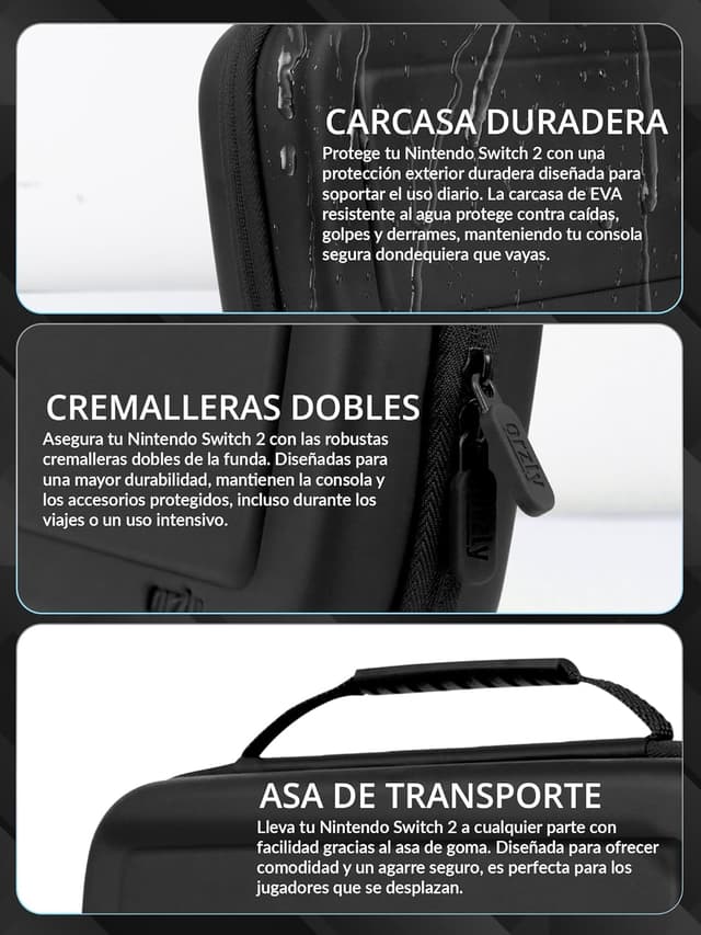 Detalle 2 de Orzly Funda Transporte Nintendo Switch 2