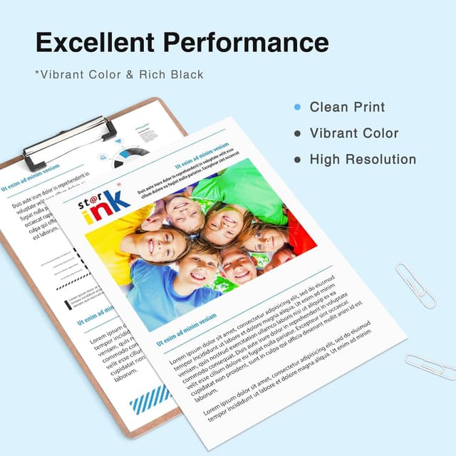 Detalle de st@r ink 581XXL 580XXL Replacement Ink Cartridges (10-Pack) for Canon PGI-580XXL / CLI-581XXL