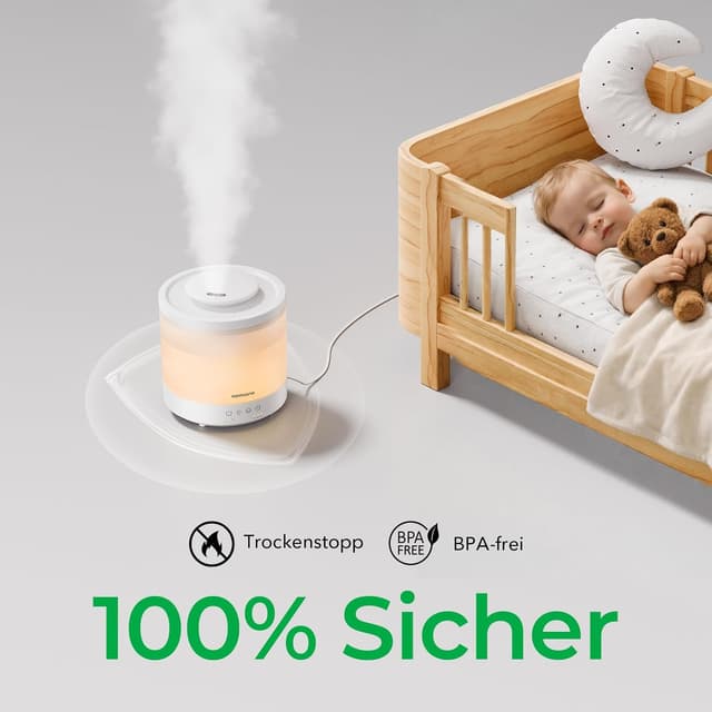 Thumbnail 4 de Homvana H103 Luftbefeuchter für Baby