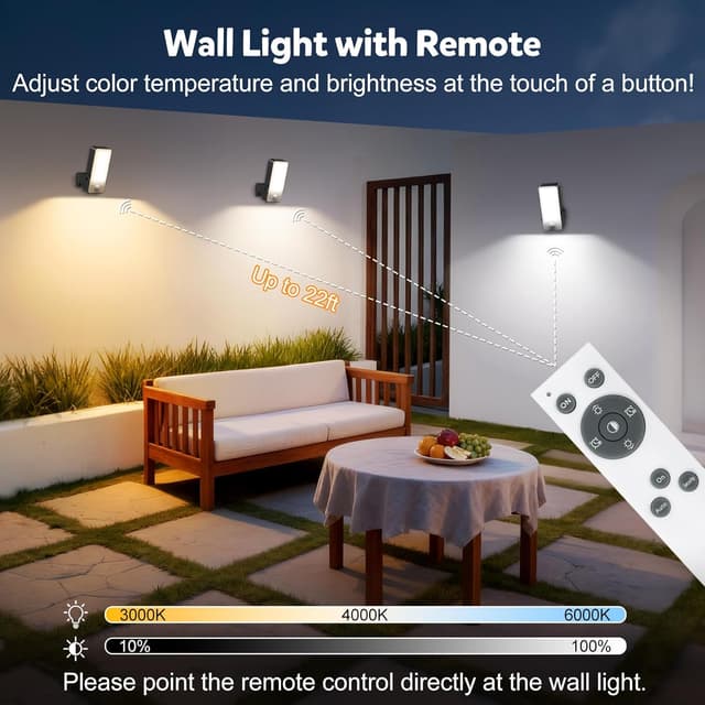 Thumbnail 4 de Motion Sensor Lights Outdoor 10000mAh Wall Lights
