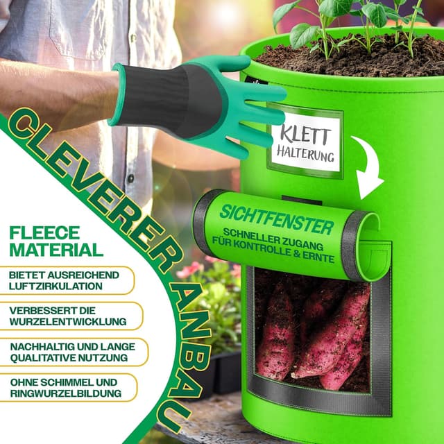 Thumbnail 4 de KESSER® Set de 6 Sacos para Sembrar Patatas 🌱