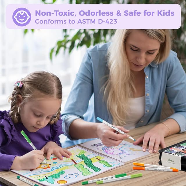 Thumbnail 4 de Ohuhu Pennarelli 60 colori Brush + Fineliner 🎨