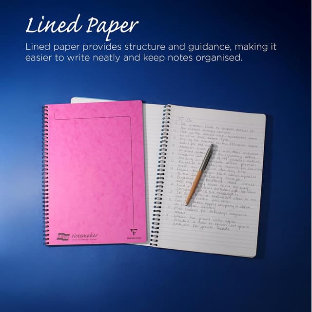 Detalle de Clairefontaine 3154Z – Lot de 10 cahiers à spirale Notemakers Europe A4 lignées (120 pages détachables)