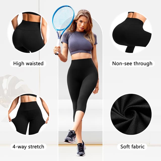 Detalle 2 de Leafigure Capri leggings with pockets