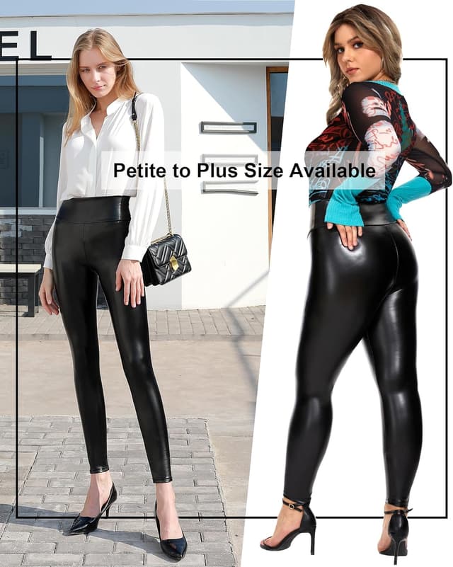 Thumbnail 5 de Tagoo Stretchy Faux Leather Leggings 1 pair