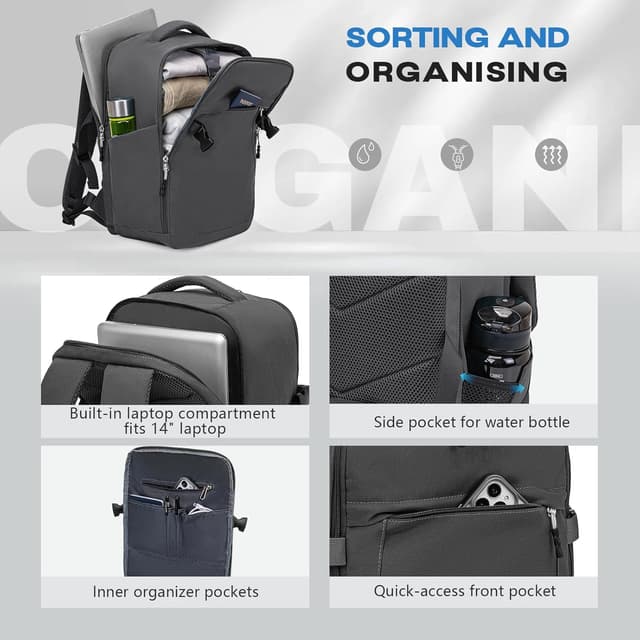 Detalle de Xkdoai 40x30x20 Ryanair cabin bag 24L