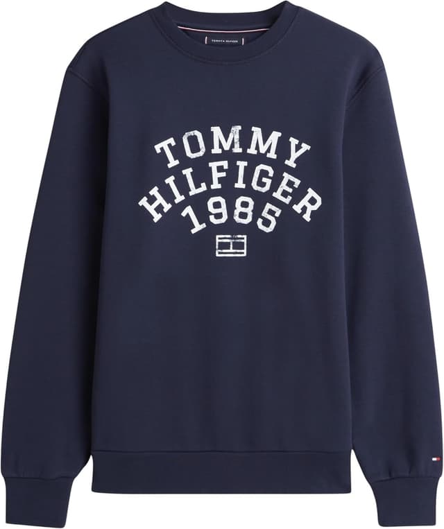 Detalle de Tommy Hilfiger Men’s Hilfiger Arch Sweatshirt (MW0MW41426) pullover sweatshirt