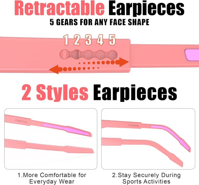 Detalle de X-TIGER Occhiali da ciclismo polarizzati TR90 con 5 lenti intercambiabili