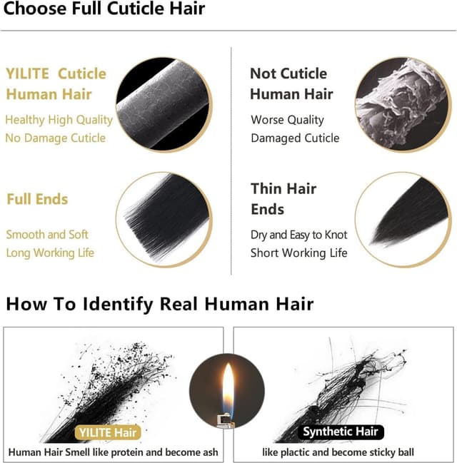 Detalle 2 de YILITE Tape Extensions Echthaar 60 cm