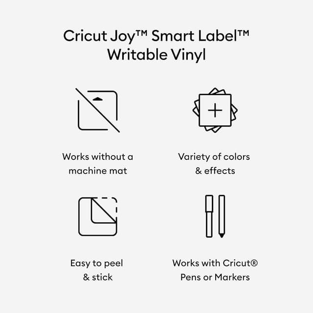 Thumbnail 1 de Cricut Joy™ Smart Label™ Vinilo grabable Plata Permanente✨