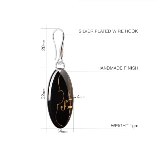 Thumbnail 1 de Dragon Porter Sinfonía Violín Negro Oro 3 cm 🎧