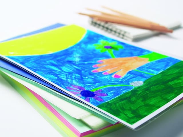 Detalle de Fellowes 5302202 Pouches Enhance80 con retro adesivo, formato A4 da 100 pezzi