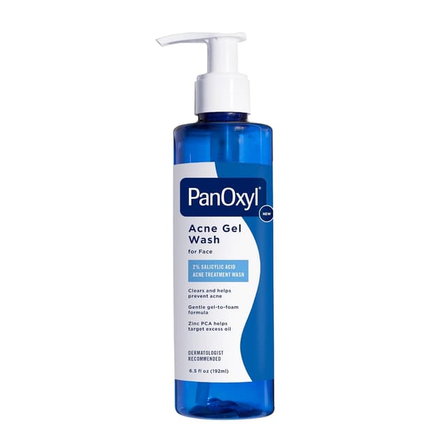 Detalle de PanOxyl Acne Gel Wash (2% Salicylic Acid) with Zinc PCA, Aloe, and Green Tea Extract, 6.5 oz