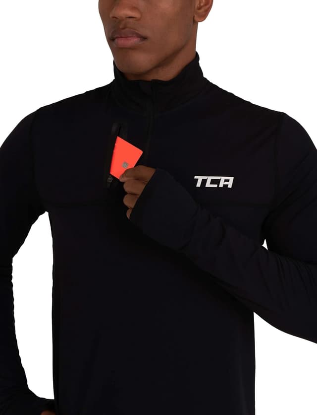 Thumbnail 2 de TCA Fusion Long Sleeve Running Top 1/4 Zip