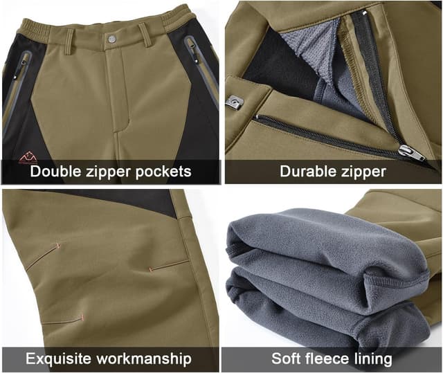 Detalle de donhobo Waterproof Ski Trousers with 2 Pockets