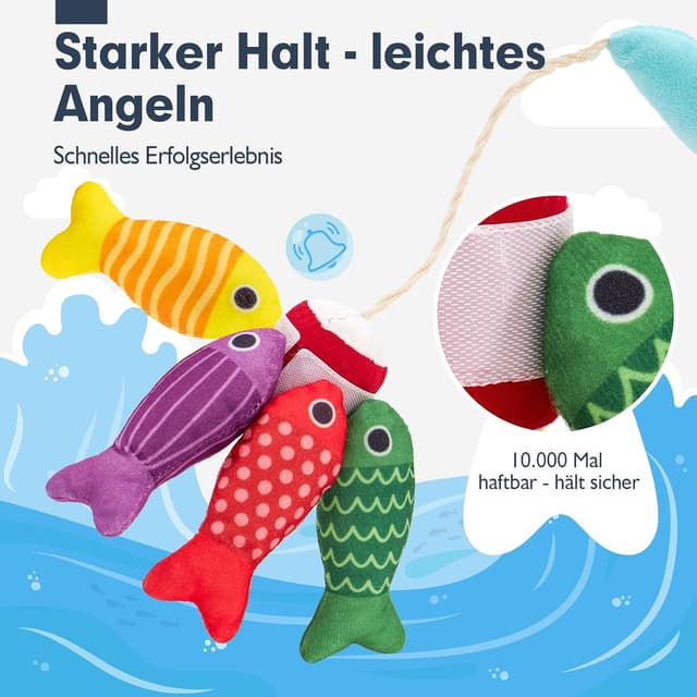 Thumbnail 4 de hahaland Angelspiel mit 15 Fischen 🎣