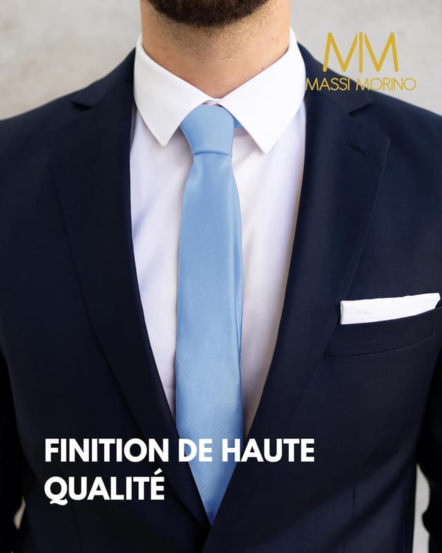 Detalle 2 de Massi Morino cravate slim 6 cm