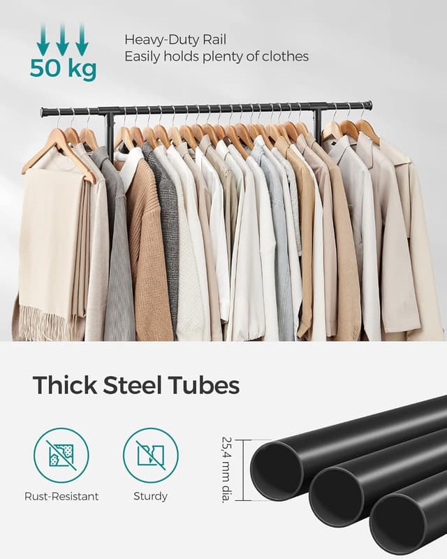 Thumbnail 5 de SONGMICS LLR401B01 Stand appendiabiti 113-180 cm