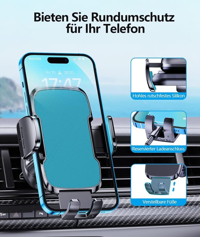 Detalle de Glangeh Handyhalterung Auto Lüftung 360°