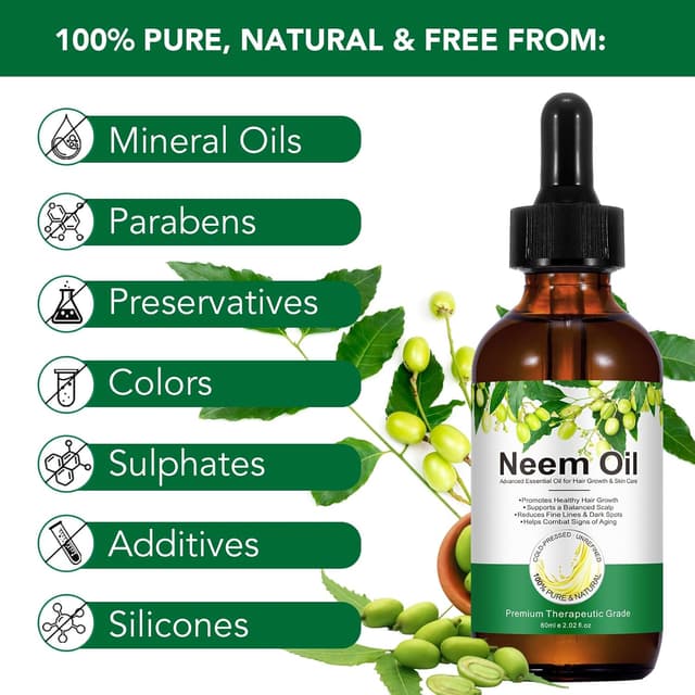 Thumbnail 5 de Olio di Neem Puro 60ml per capelli e pelle