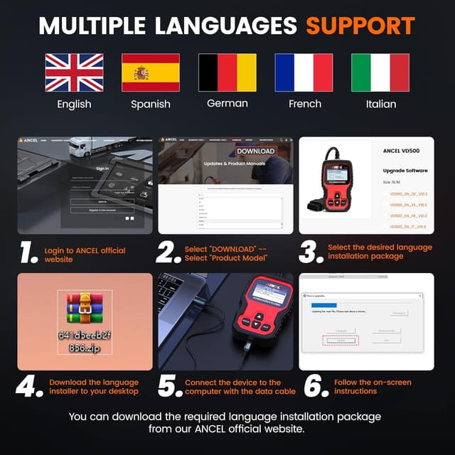 Thumbnail 6 de ANCEL VD500 OBD2 Scanner for VW/Audi