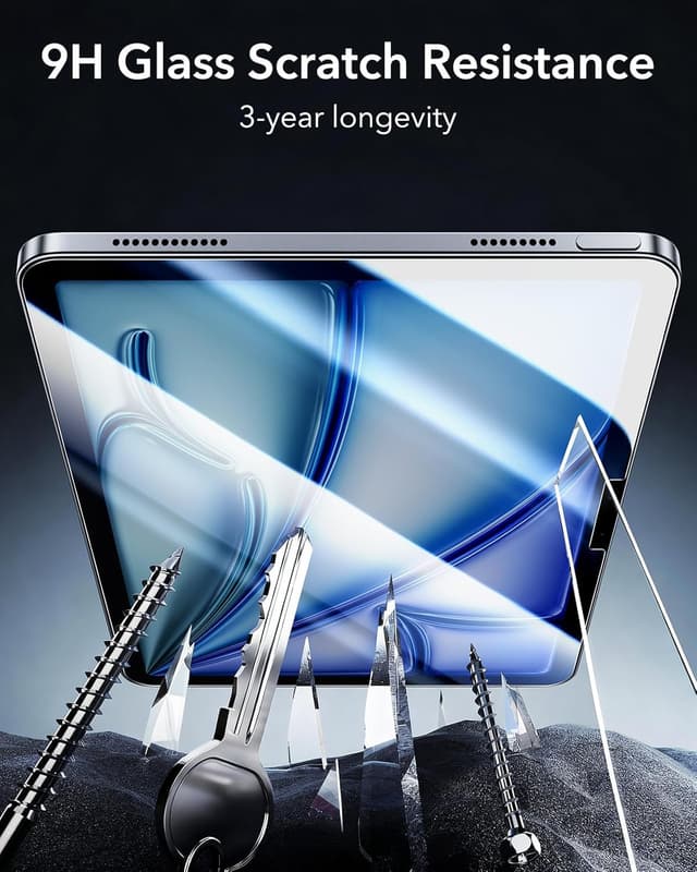 Thumbnail 6 de ESR 2er Armorite Schutzfolie für iPad Air 11 Zoll (M4/M3/M2, 2026/2025/2024) – 9H Panzer-Glas mit UltraFit