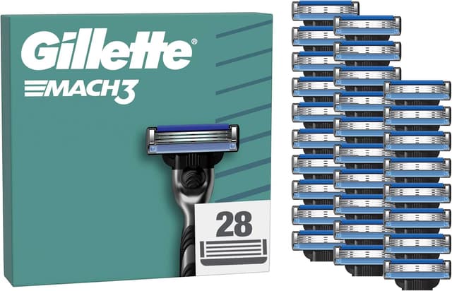 Detalle de Gillette Mach3 Pack de 28 Recambios para Maquinilla🪒