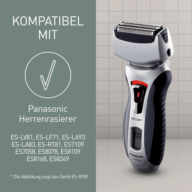 Detalle de Panasonic WES035K503 Selbstreinigende Kartuschen für ES-LV81, ES-LF71 & weitere Elektrorasierer – 2er-Pack