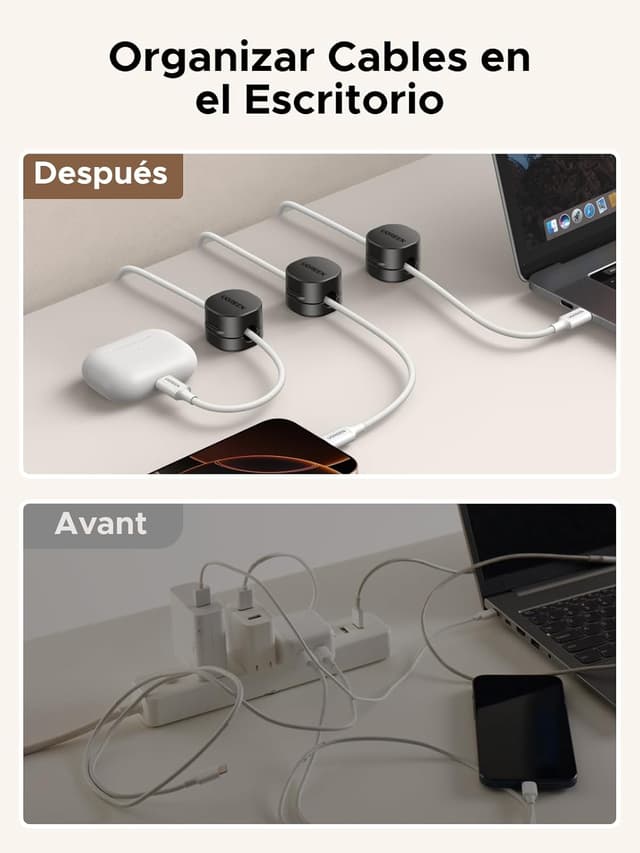 Thumbnail 4 de UGREEN Clip de Cable magnético 7,5 mm 6 unidades