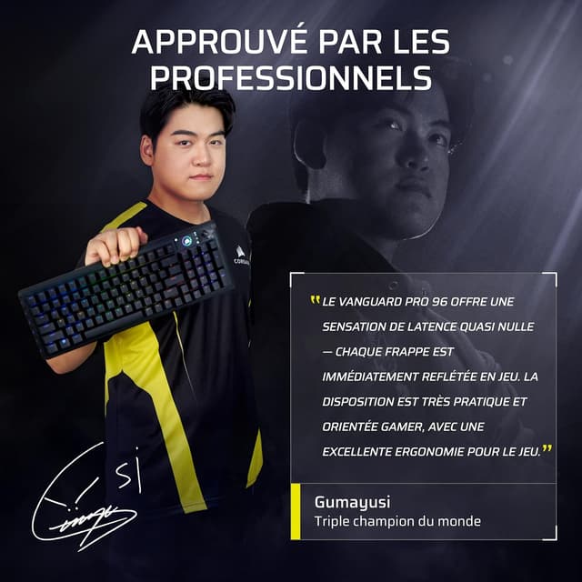 Detalle de CORSAIR Vanguard Pro 96 clavier 96% Hall Effect