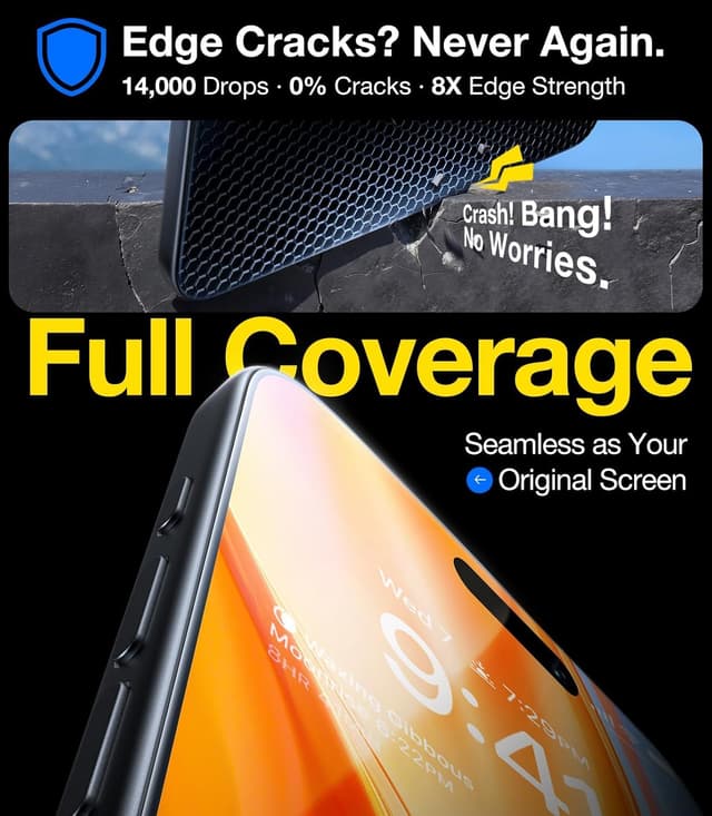 Thumbnail 4 de UltraGlass Unbreak iPhone 16 Pro 2-pack tempered glass