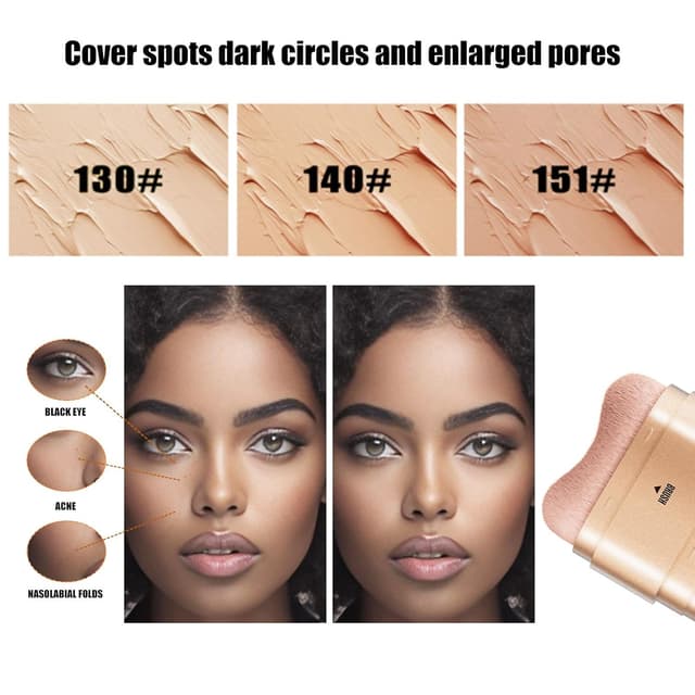 Thumbnail 2 de Creme-Concealer 2-in-1 Doppelkopf-Abdeckstift (Pinsel + Concealer) für Aknenarben, dunkle Ringe & Flecken