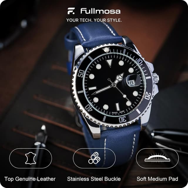 Thumbnail 1 de Fullmosa Cinturino in Pelle 22mm per Orologio