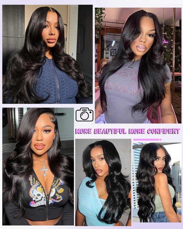 Thumbnail 6 de SKINLIKE 5x5 HD Lace Closure Wig (Human Hair) with Drawstring, 26 Inch, 220% Density, 16A Body Wave