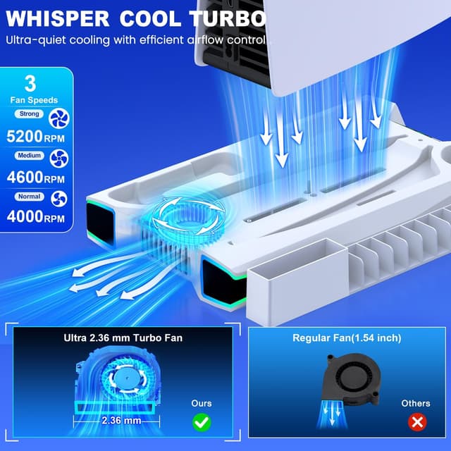 Thumbnail 1 de PS5 Stand Kühlstation PS5 Slim