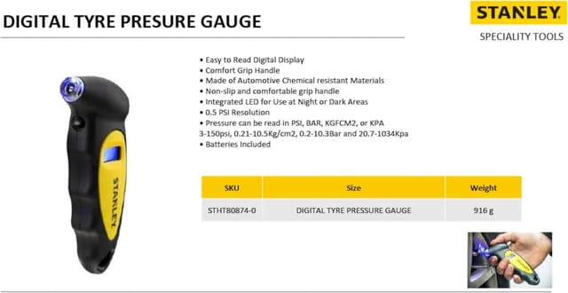 Detalle de STHT80874-0 testeur de pression pneu digital