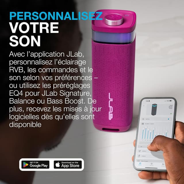 Detalle 2 de JLab JBuds Party enceinte Bluetooth 30W ⚡